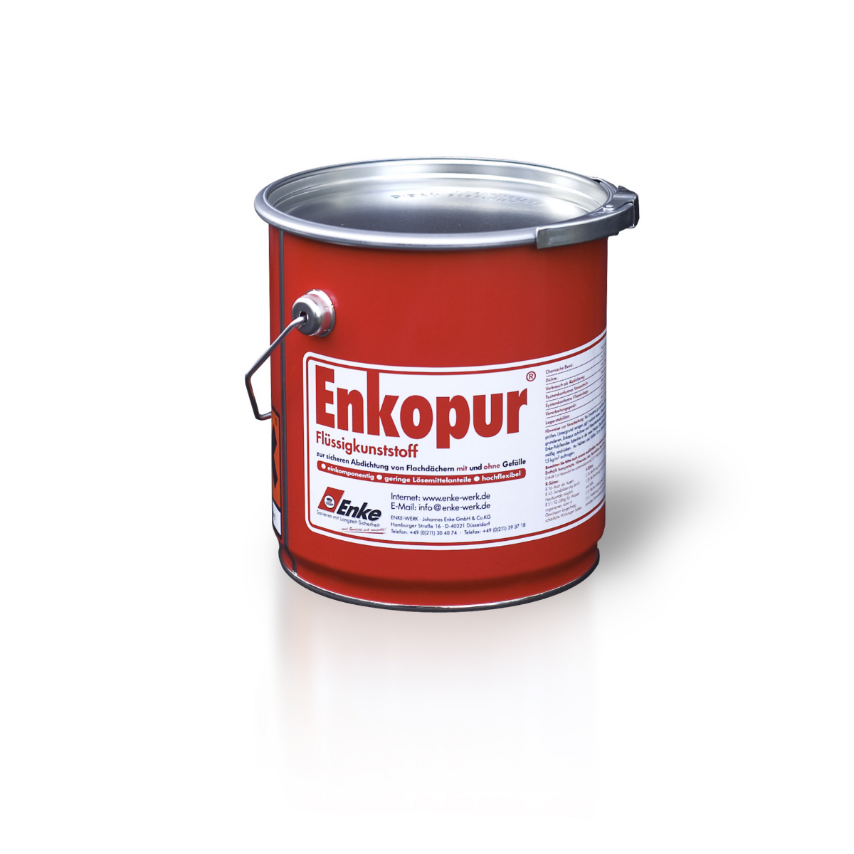 Enkopur-Polyurethan- - dachbesch. schwarz 4 kg